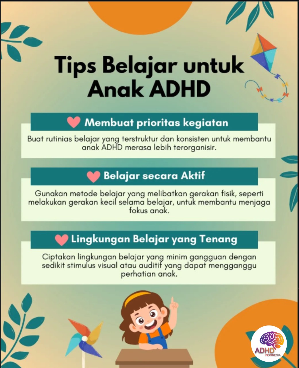 Strategi Belajar yang Cocok untuk Anak ADHD di Kabupaten Tabanan